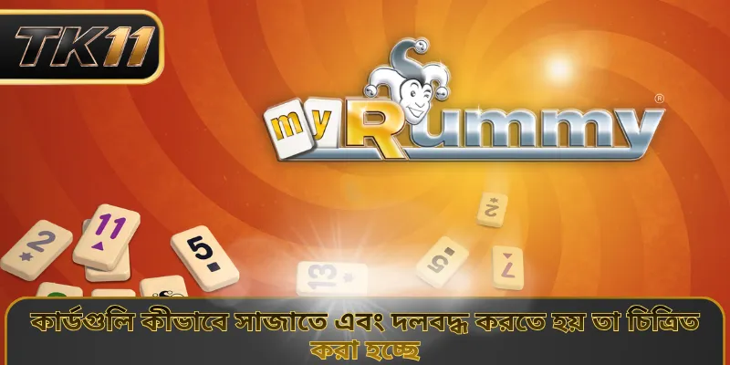 কার্ডগুলি কীভাবে সাজাতে এবং দলবদ্ধ করতে হয় তা চিত্রিত করা হচ্ছে