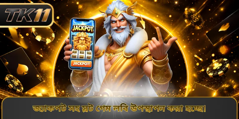 জ্যাকপট সহ স্লট গেম লবি উপস্থাপন করা হচ্ছে।